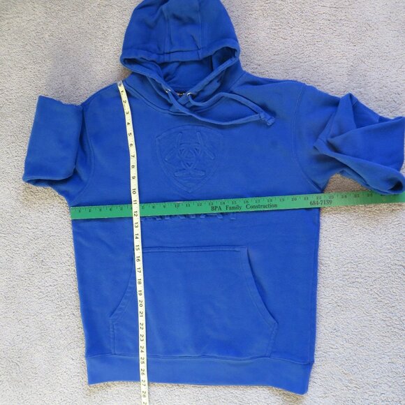 Ariat Mens Branded Hoodie/Jacket Size M Blue #10023655 - Picture 6 of 8